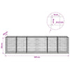 Gabion 3,5 mm langasta ja 10x10 cm verkosta 600x100x150 cm