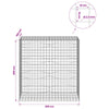 Gabion 3,5 mm langasta ja 10x10 cm verkosta 200x100x200 cm