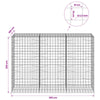 Gabion 3,5 mm langasta ja 10x10 cm verkosta 300x100x200 cm