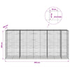 Gabion 3,5 mm langasta ja 10x10 cm verkosta 450x100x200 cm