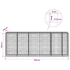 Gabion 3,5 mm langasta ja 10x10 cm verkosta 550x100x200 cm
