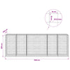 Gabion 3,5 mm langasta ja 10x10 cm verkosta 600x100x200 cm