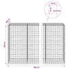 Gabion 3,5 mm langasta ja 10x10 cm verkosta 900x100x200 cm