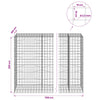 Gabion 3,5 mm langasta ja 10x10 cm verkosta 1150x100x200 cm
