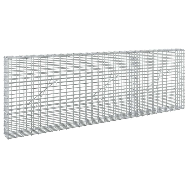 Gabion 5 mm langasta ja 5x2,5 cm verkosta 150x10x50 cm