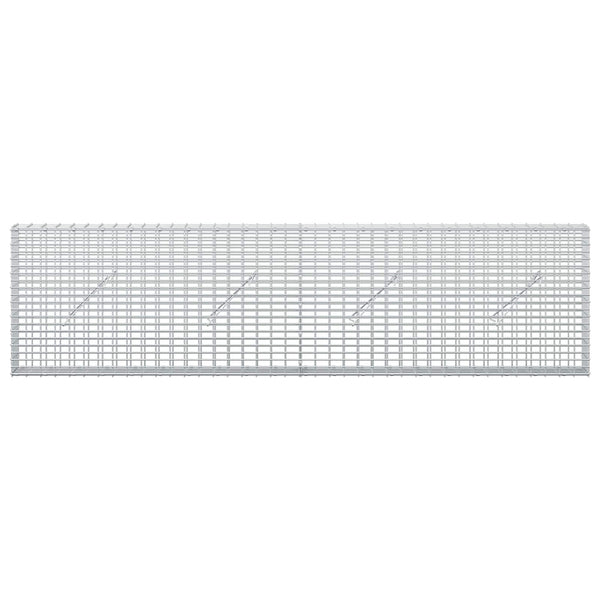 Gabion 5 mm langasta ja 5x2,5 cm verkosta 200x10x50 cm