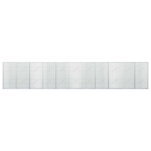 Gabion 5 mm langasta ja 5x2,5 cm verkosta 550x10x100 cm