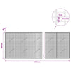Gabion 5 mm langasta ja 5x2,5 cm verkosta 850x10x100 cm