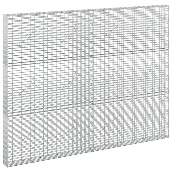 Gabion 5 mm langasta ja 5x2,5 cm verkosta 200x10x150 cm