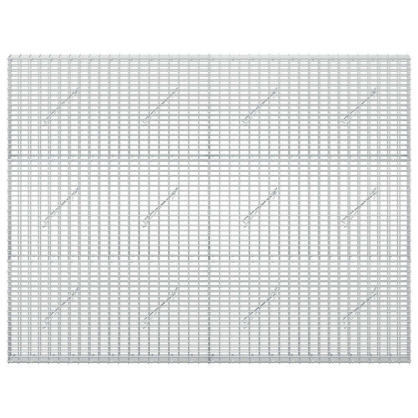 Gabion 5 mm langasta ja 5x2,5 cm verkosta 200x10x150 cm