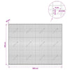 Gabion 5 mm langasta ja 5x2,5 cm verkosta 200x10x150 cm