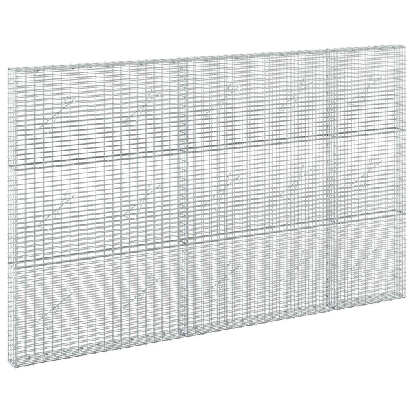 Gabion 5 mm langasta ja 5x2,5 cm verkosta 250x10x150 cm