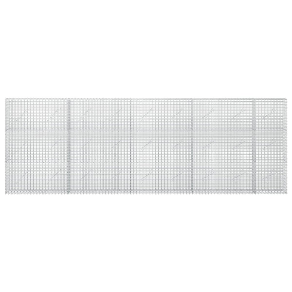 Gabion 5 mm langasta ja 5x2,5 cm verkosta 450x10x150 cm