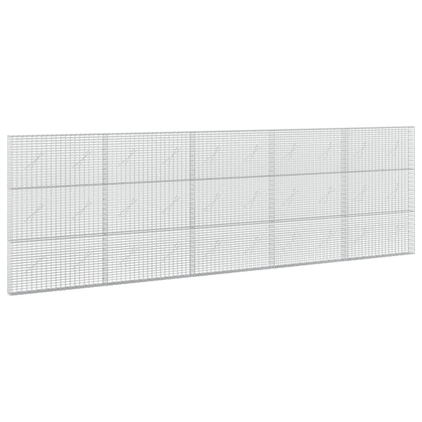 Gabion 5 mm langasta ja 5x2,5 cm verkosta 500x10x150 cm