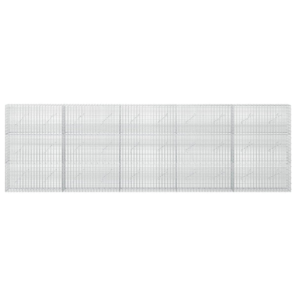 Gabion 5 mm langasta ja 5x2,5 cm verkosta 500x10x150 cm