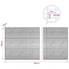 Gabion 5 mm langasta ja 5x2,5 cm verkosta 700x10x150 cm