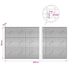 Gabion 5 mm langasta ja 5x2,5 cm verkosta 1100x10x150 cm