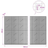 Gabion 5 mm langasta ja 5x2,5 cm verkosta 1200x10x200 cm
