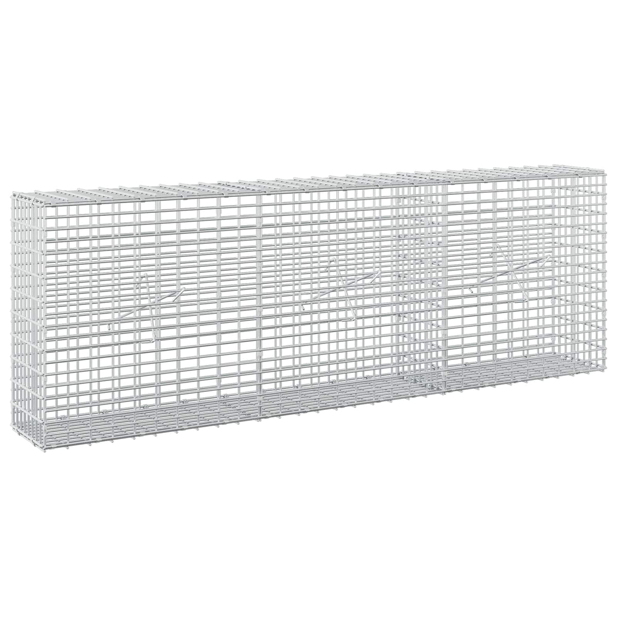 Gabion 5 mm langasta ja 5x2,5 cm verkosta 150x20x50 cm