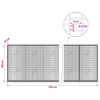Gabion 5 mm langasta ja 5x2,5 cm verkosta 350x20x100 cm