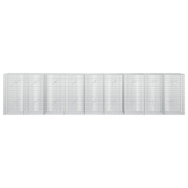 Gabion 5 mm langasta ja 5x2,5 cm verkosta 450x20x100 cm