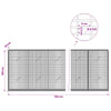 Gabion 5 mm langasta ja 5x2,5 cm verkosta 750x20x100 cm