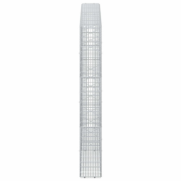 Gabion 5 mm langasta ja 5x2,5 cm verkosta 200x20x150 cm