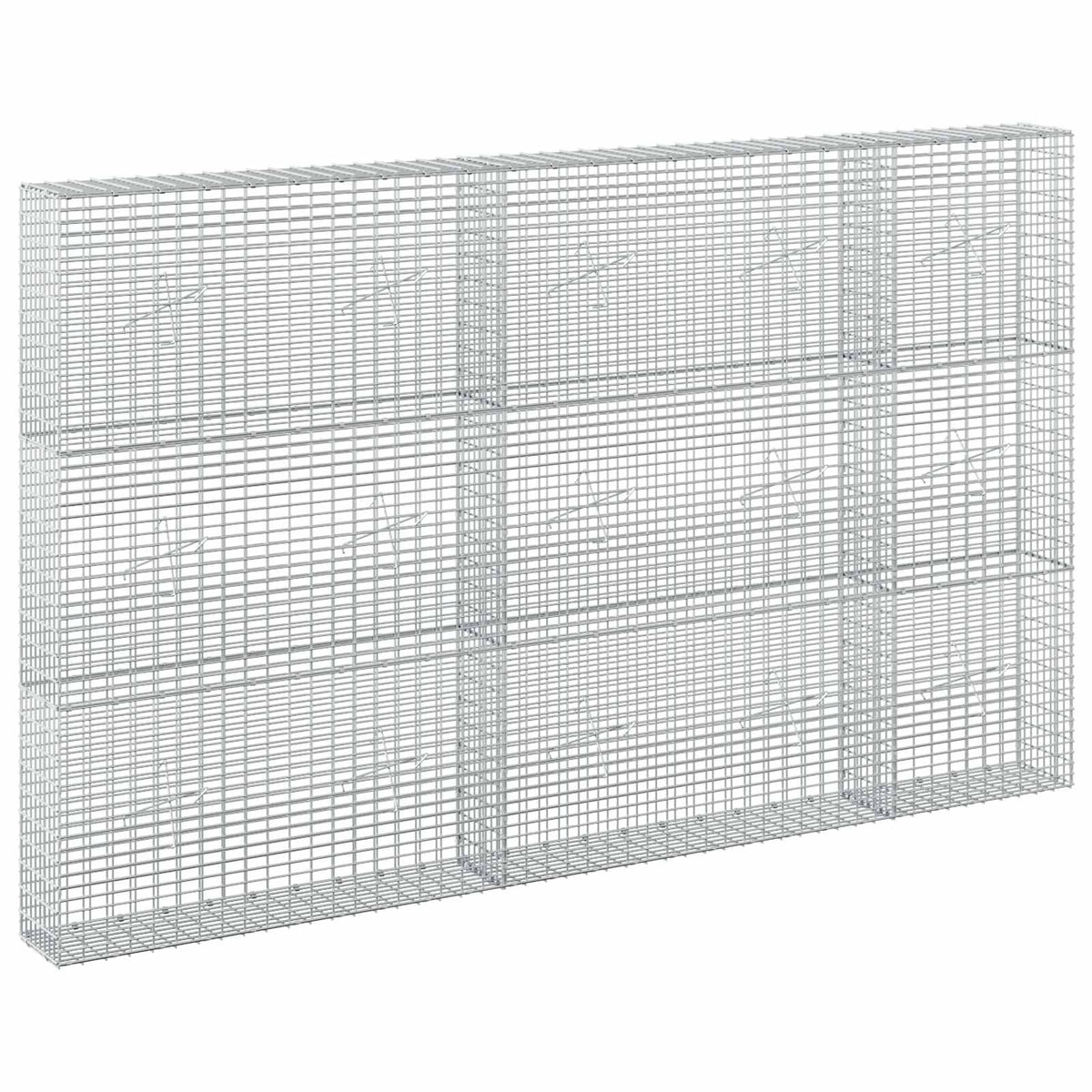 Gabion 5 mm langasta ja 5x2,5 cm verkosta 250x20x150 cm