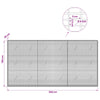 Gabion 5 mm langasta ja 5x2,5 cm verkosta 300x20x150 cm