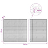 Gabion 5 mm langasta ja 5x2,5 cm verkosta 800x20x150 cm