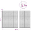 Gabion 5 mm langasta ja 5x2,5 cm verkosta 950x20x150 cm