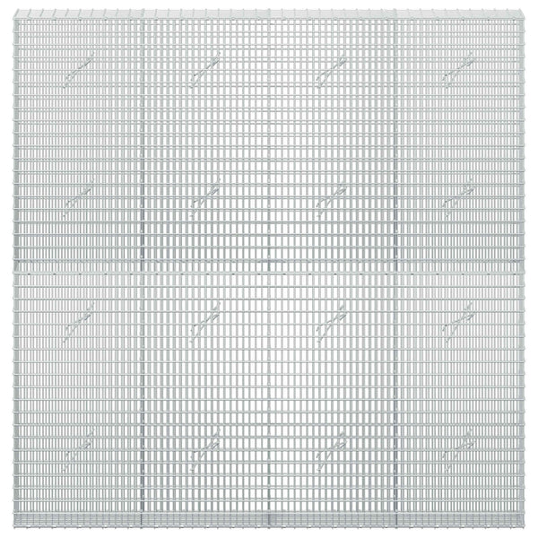 Gabion 5 mm langasta ja 5x2,5 cm verkosta 200x20x200 cm
