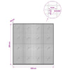 Gabion 5 mm langasta ja 5x2,5 cm verkosta 200x20x200 cm