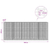 Gabion 5 mm langasta ja 5x2,5 cm verkosta 500x20x200 cm