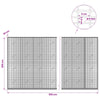 Gabion 5 mm langasta ja 5x2,5 cm verkosta 950x20x200 cm