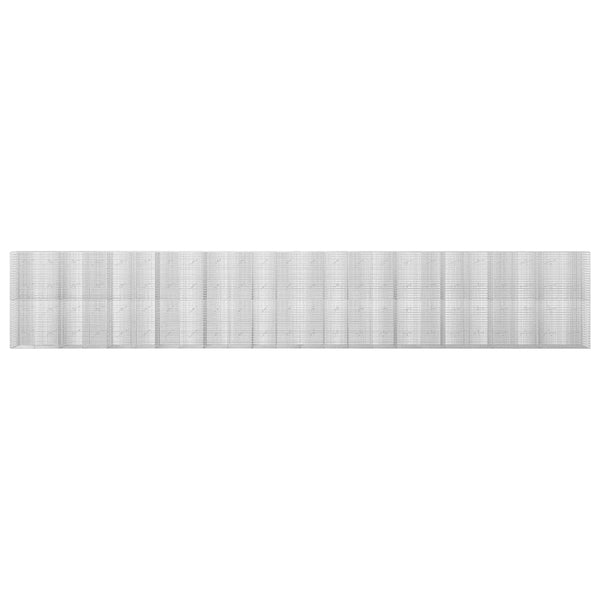 Gabion 5 mm langasta ja 5x2,5 cm verkosta 1200x20x200 cm