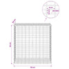 Gabion 5 mm langasta ja 5x2,5 cm verkosta 50x30x50 cm