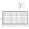 Gabion 5 mm langasta ja 5x2,5 cm verkosta 100x30x50 cm
