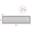 Gabion 5 mm langasta ja 5x2,5 cm verkosta 200x30x50 cm