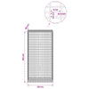 Gabion 5 mm langasta ja 5x2,5 cm verkosta 50x30x100 cm