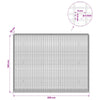 Gabion 5 mm langasta ja 5x2,5 cm verkosta 200x30x150 cm