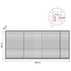 Gabion 5 mm langasta ja 5x2,5 cm verkosta 350x30x150 cm