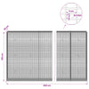 Gabion 5 mm langasta ja 5x2,5 cm verkosta 850x30x150 cm