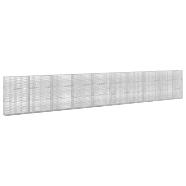 Gabion 5 mm langasta ja 5x2,5 cm verkosta 950x30x150 cm