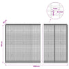 Gabion 5 mm langasta ja 5x2,5 cm verkosta 1050x30x150 cm