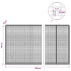 Gabion 5 mm langasta ja 5x2,5 cm verkosta 1150x30x150 cm