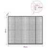 Gabion 5 mm langasta ja 5x2,5 cm verkosta 250x30x200 cm