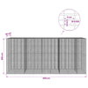 Gabion 5 mm langasta ja 5x2,5 cm verkosta 450x30x200 cm