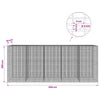 Gabion 5 mm langasta ja 5x2,5 cm verkosta 500x30x200 cm