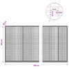 Gabion 5 mm langasta ja 5x2,5 cm verkosta 950x30x200 cm